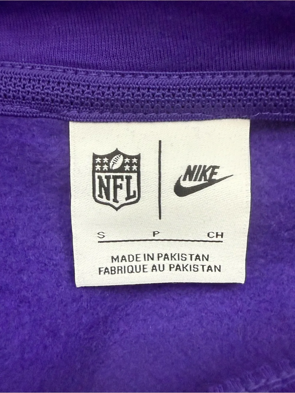Men's Purple Minnesota Vikings Pullover Hoodie Sz S